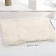 ZSMJAER Wärmedecken für Hunde und Katze, Pets Katzendecke Wärmematte, Katzenbett Flauschig, Zweiseitig Plushdecke für Hundebett und Katzenbett, Hält Spürbar Die Wärme, 80x53cm (Weiß)