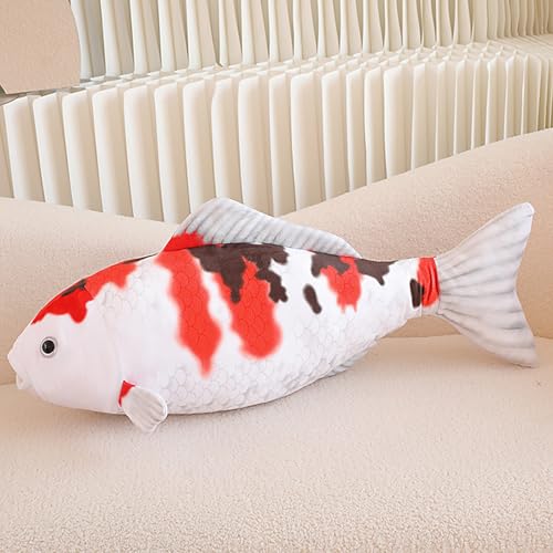 Oreiller peluche Koi 75 cm doudou canapé lit décoration - 3
