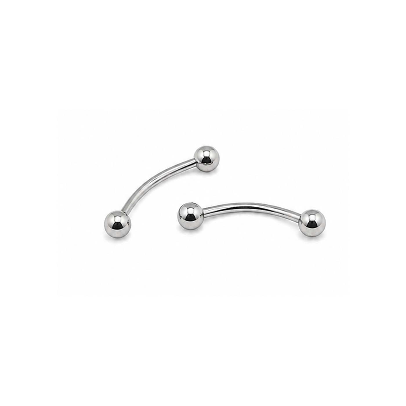 (1 Pair) Unisex Trending Stainless Steel Silver Horseshoe Curved Barbell Rings Nose, Eyebrow, Lip, Belly, Septum, Cartilage, Helix, Daith, Tragus Piercing Earrings Jewelry for Men & Women-image-16