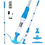 4 in 1 Cordless Rechargeable Small Pool Vacuum spa hot tub 90 Mins Running Time, 12 Gallons/Min Powerful Suction