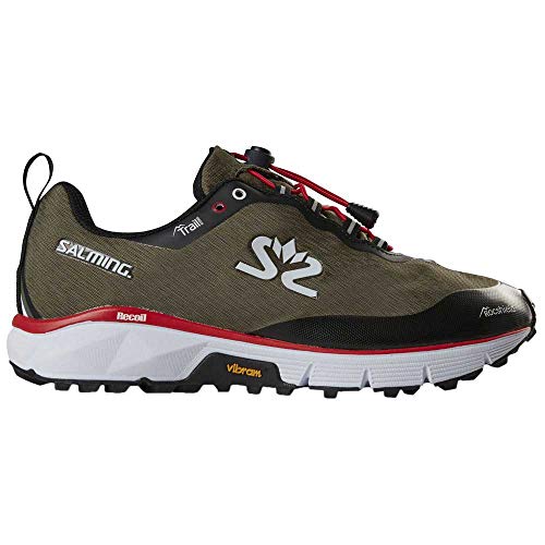 Salming Trail Hydro pour femme chaussure de trail running imperméable olive et noir