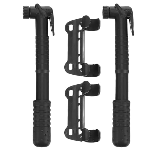 OFFSCH ミニ自転車ポンプ2個:頑丈なマウント付きブラック手動空気入れ - コンパクトな自転車タイヤ空気入れ、ロード、マウンテン、サイクリング用