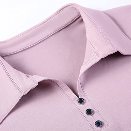 Polos para mujer manga corta algodón transpirable camiseta verano mujer 5