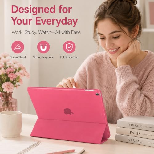 Image of MOCA Case for 7.9 inch inch iPad mini 1 Mini 2 Mini 3 iPad A1432 A1454 A1455 A1489 A1601 A1490 A1491 A1599 A1600 Translucent Back Stand Flip Cover case (Water Melon)