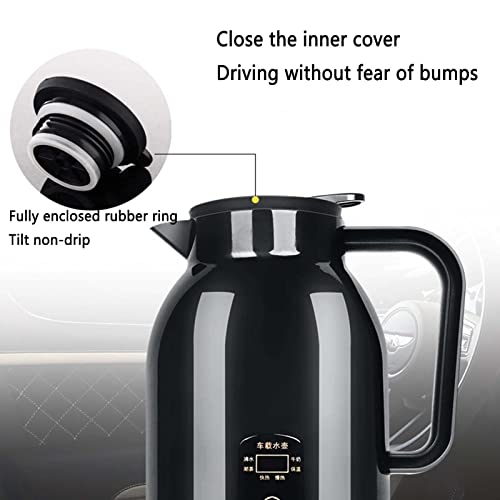 Tetera eléctrica para coche de acero inoxidable 1300 ml miniatura 2