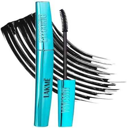 Lakme 9 to 5 Eyeconic Curling Mascara, Lightweight, Water-Resistant Mascara with Smart Curl Brush, Deep Black, 9 ml