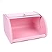KL X458 Pink Bread Box Roll Top, Metal Bread Box for Kitchen Countertop, Large Capacity, Keeps Bakery Items Fresh Longer, Bread Bin for Kitchen Countertop, Breadbox to Store Cookies, Bagels, Muffins