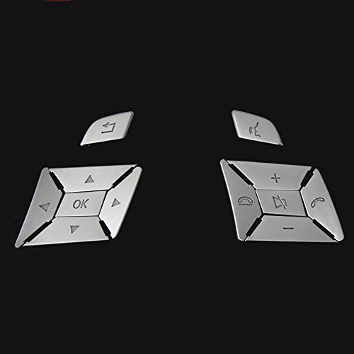 Volante de coche con borde adhesivo decorativo para botones de Mercedes Benz 2