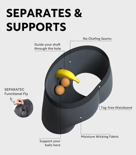 Separatec Dual Pouch Mens Underwear Breathable Cooling Rayon Made from Bamboo Underwear Men, Boxer Briefs and Trunks 7 Pack3