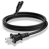 2 Prong AC Power Cord for Electric Lunch Box, Mini Crock-Pot, Electric Heated Lunch Box, 2-Slot Mini Fridge, Universal AC Power Cord for Kitchen