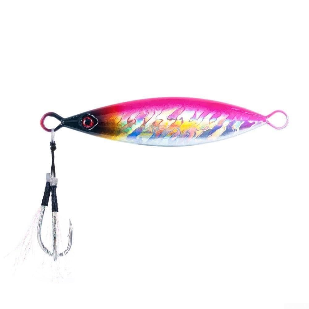 Slow Falling Metal Jig 100g for Vertical Jigging Saltwater Applications Boat and Shore Casting Compatible with Deep Water Predators (100g 5#)