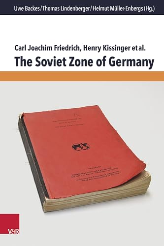 The Soviet Zone of Germany 3525311559 Book Cover