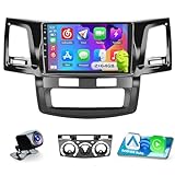 Inefala 2+64G Stereo for Toyota Fortuner Hilux 2005 2006 2007 2008 2009 2010 2011 2012 2013 2014 CarPlay Car Stereo Android 15 9 Inch Touchscreen Android Auto Backup Camera GPS FM RDS EQ 28UI