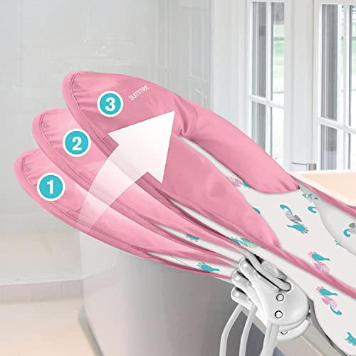 Summer Deluxe Baby Bather (Seahorse) - Bath Support For Use In The Sink Or Bathtub - Includes 3 Reclining Positions #TOP2