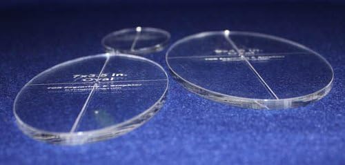 Oval Quilt Templates 3 Piece Set. 5 Inch,7 Inch,9 Inch - 1/4 Inch