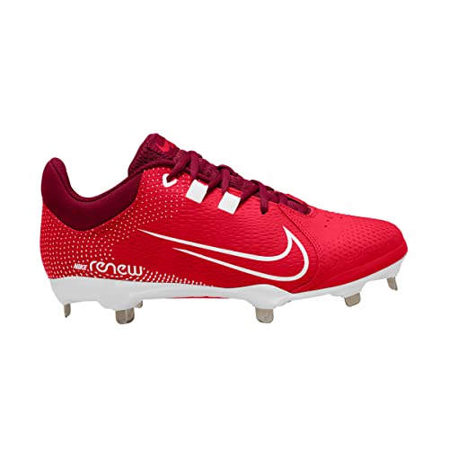 Nike Hyperdiamond 4 Pro Metal Softball Cleats Red | White Size 6 Medium