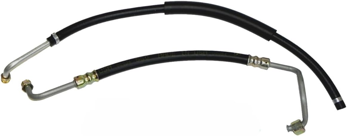 Inline Tube Compatible with 1964-67 Chevrolet Chevelle El Camino Small Block Power Steering Pressure & Return Hose Kit 5pc