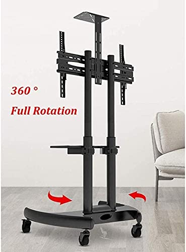Soporte móvil para TV con estante y ruedas para 32 a 70 pulgadas miniatura 3