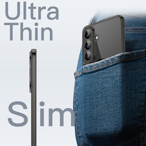 Image of JETech Magnetic Slim Cover Case for Samsung Galaxy S26 Plus, Compatible with MagSafe, Camera Lens Full Protection, Ultra-Thin Lightweight Clear Minimalist Protective Phone Cover (Black)
