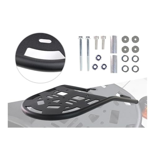Porte-bagages arrière robuste en acier pour moto TW200 finition durable