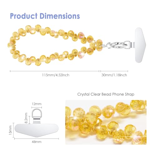 Image of TENOC Beaded Phone Wrist Strap, Marigold