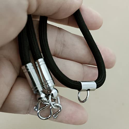 Heavens Tvcz Thai Amulet Necklace 3 Hoops For Men Rope Necklaces Rope Stainless Steel Hook Necklace For Phra Thai Amulet Talisman Pendant #TOP1