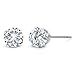 14K White Gold Stud Earrings Set Round Forever Classic Faint Color 0.66 ct (DEW) Created Moissanite from Charles & Colvard