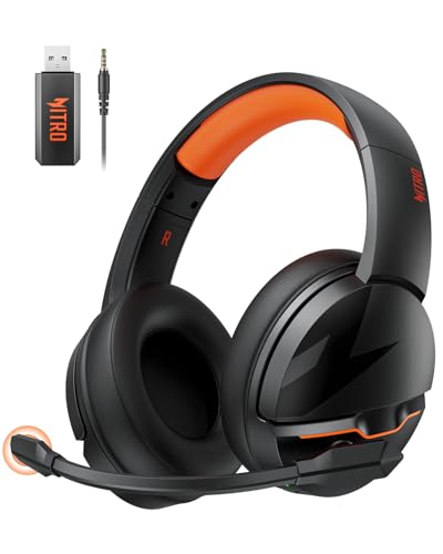 acer Auriculares inalámbricos para juegos, PS5 con 2.4 GHz para PS5, PS4, PC, Switch, Bluetooth 5.3 + 100 horas con micrófono de cancelación de ruido para laptop, móvil, Mac, controladores de 50 mm