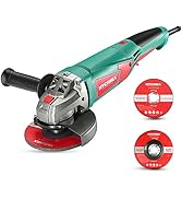 1200W Angle Grinder, HYCHIKA 3000-10000RPM Motorized Grinder with 6 speeds, 5 blades and 12...