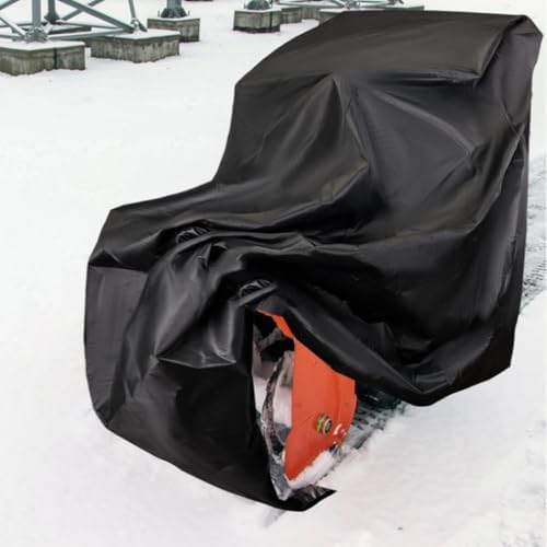 Snow Thrower Cover Waterproof Heavy Duty 420d Oxford With Windproof Buckles And Elastic Cord For Outdoor Electric All Weather Protection Universal — view 6
