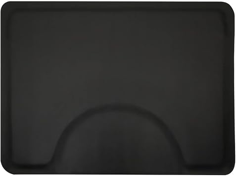 Buy-Rite Super Soft Salon Floor Mat 3 x 5 Rectangular, 5/8" Thick, Puncture-Proof Surface with Chair Depression Anti-Fatigue Comfort Mat for Salons & Barbershops Black SHP-SS3050R5/8-1