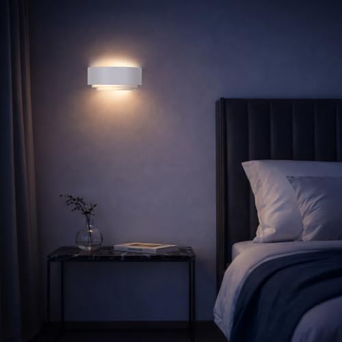 Aplique de pared retro TCP blanco de 3 niveles para iluminar el salón 3