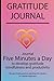 Produktbild Gratitude journal: Journal Five minutes a day to develop gratitude, mindfulness and productivity By Simple Live 10305