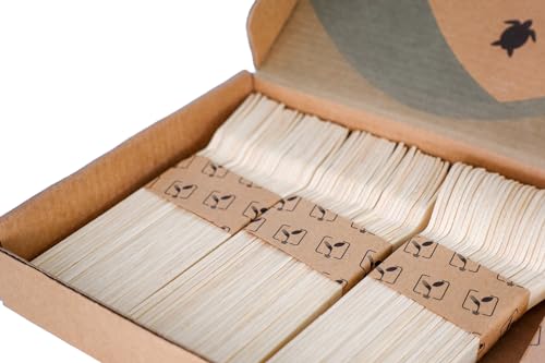 WAHI-HAWAII-100-pc-Bamboo-Utensil-Cutlery-Set-Disposable-100-Compostable-Eco-Friendly-Biodegradable-Wood-Like-Natural-50-forks-25-spoons-25-knives-for-Wedding-Kitchen-Picnic-Party-Camping
