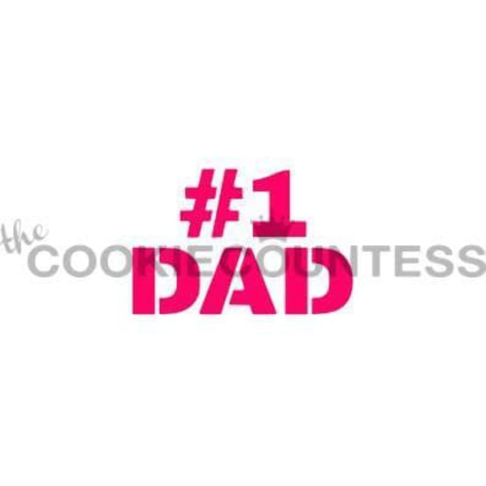 Number One Dad Stencil