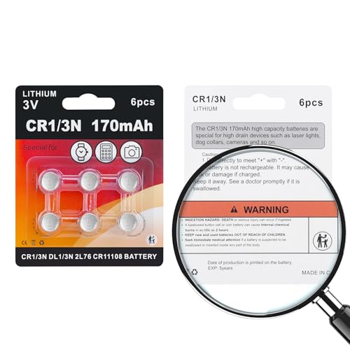 image for JOXIYECLTL 6 Pack 1/3N CR1/3N DL1/3N 3V Lithium Battery High Capacity 
