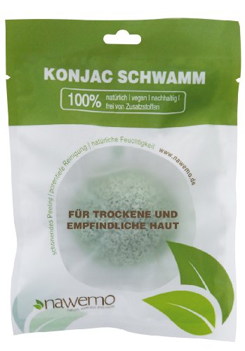 Esponja de konjac con aloe vera, para pieles secas