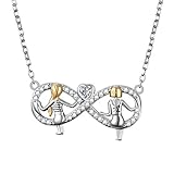 Sister Necklaces Gifts for Sisters from Sisters S925 Sterling Silver Infinity Pendant Necklace for Sister Best Friend Birthday Jewelry
