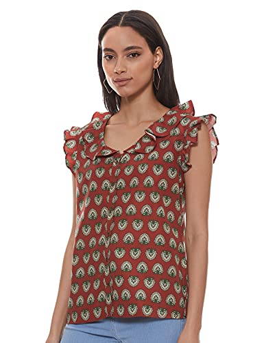 Image of Desi Belle Women's Regular Tops (DBCTTP-6 Maroon XXL)