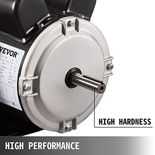 Mophorn 1.5Hp Compressor Electric Motor, 3450Rpm Reversible Single Phase 56 Frame Air Compressor Motor 5/8" Shaft Diameter Electric Motor For Air Compressor General Equipment, 115/230Vac #TOP3