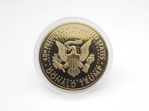 Generic Trump Coin: Commemorative 45th President Tribute - 2024 'Take America Back' Design - Elegantly Crafted with Golden Finish - Collector's Edition with Protective Case, Small image 4