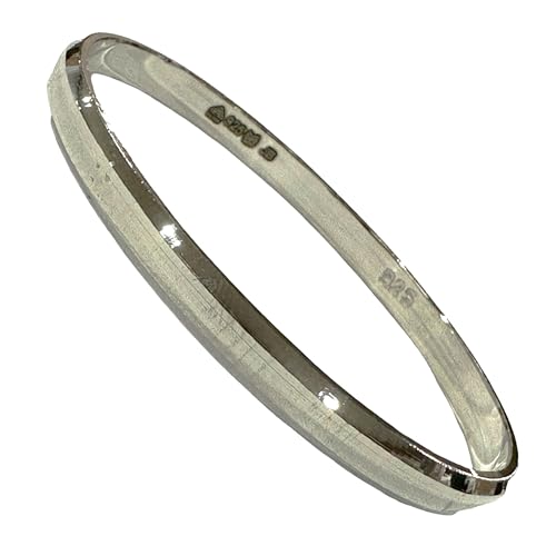 925 Sterling Silver Punjabi/Sikh Men Kada #01 (Silver, 3.0 inch