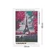 Diamond Painting by Number Kits 5D Diamond Painting Full Drill Embroidery Rhinestone Arts Craft Canvas for Home Wall Decor, 11.8 x 15.8 inch (Eiffel Tower)