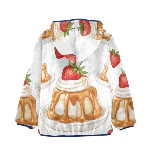 Vanilla Pudding Girls Fleece Jacket Girls Fall Jacket Girls Zip Up Hoodie Girls Sherpa Jacket 2-10T2