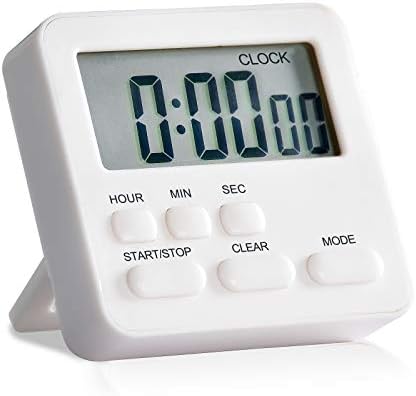 SK Depot 24-Hours Digital Kitchen Timer Large Display Loud Alarm Magnetic Backing Stand Count-Up & Count Down Timers for Cooking Baking Sports Games Office Kids Teachers Classroom Timer (Black)