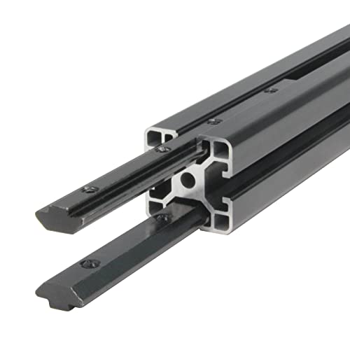 Zeberoxyz 4pcs Black Straight Line Connector Length 7.1inch Joint Bracket with M6 Screws for 4040 Series T Slot 8mm Aluminum Extrusion Profile (4040 Series Straight Brackets-Black) by Zeberoxyz - Used condition - Image 7