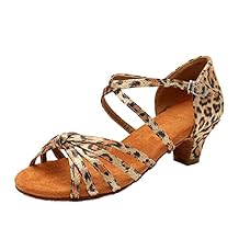 Generic Womens Fashionable Soft Sole Comfortable Non Slip Latin Dance Shoes Shoes Women Low Heels, 6.5