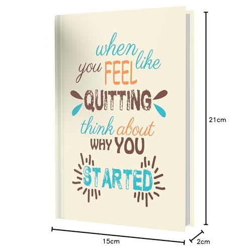 Image of AccuPrints Hard Bound Paper Notebook|Compact Size A5 (8.25 x 5.7)|200 Pages, 80 gsm|Flat Opening Hardbound Quitting diary-01