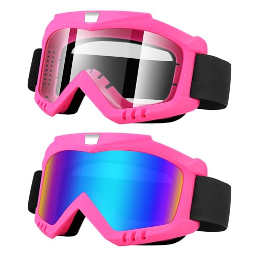 Image of Dirt Bike Goggles 2 Pack - Motorcycle, ATV, Riding, Ski, Windproof Racing Glasses