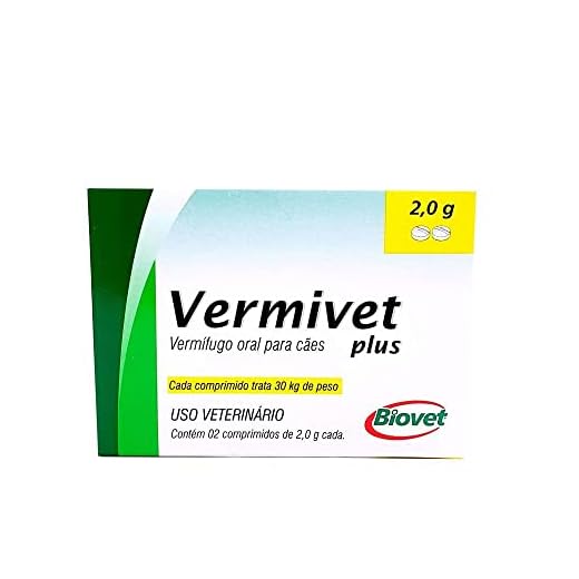 Vermífugo Vermivet Plus 2,0 g Biovet 2 comprimidos